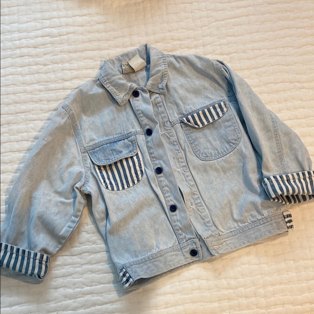 Vintage Denim Sailboat Jacket